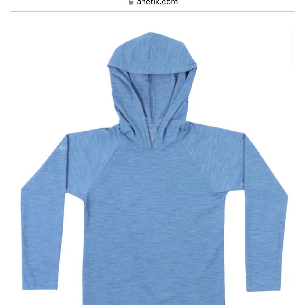 Anetik KIDS EXPLORER TECH HOODY blue size 4 rashguard heat protection